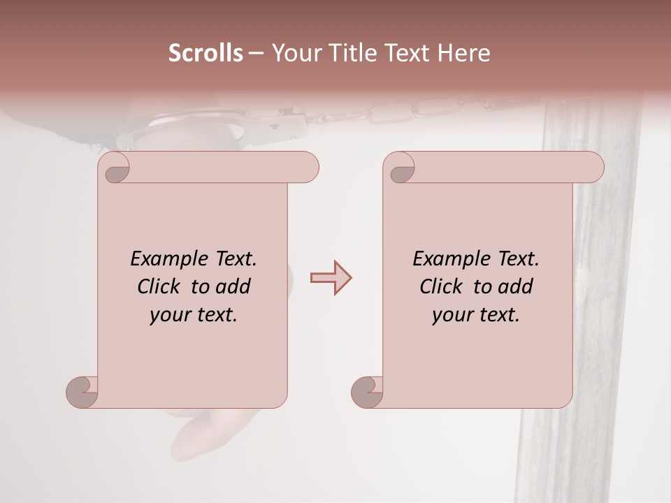 Jail Busted Cuff PowerPoint Template