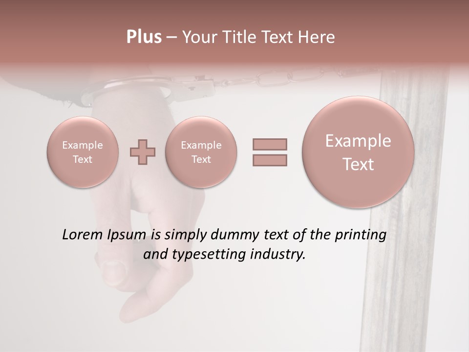 Jail Busted Cuff PowerPoint Template