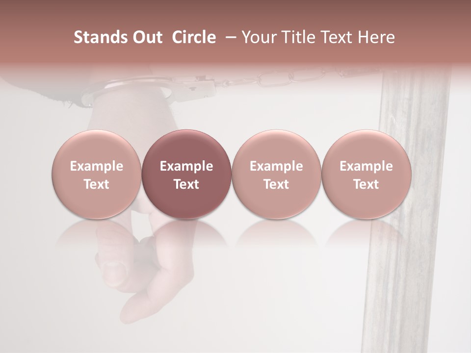 Jail Busted Cuff PowerPoint Template