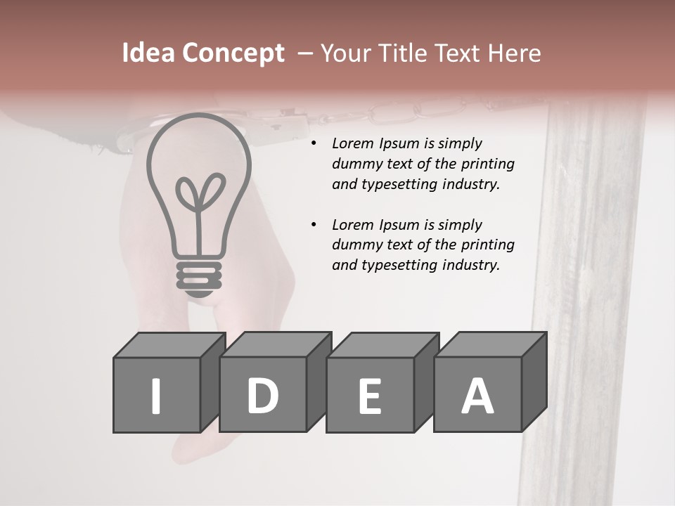 Jail Busted Cuff PowerPoint Template