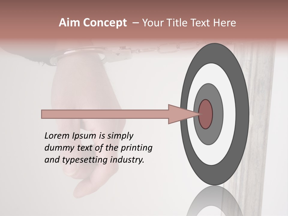 Jail Busted Cuff PowerPoint Template