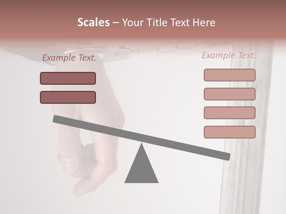Jail Busted Cuff PowerPoint Template