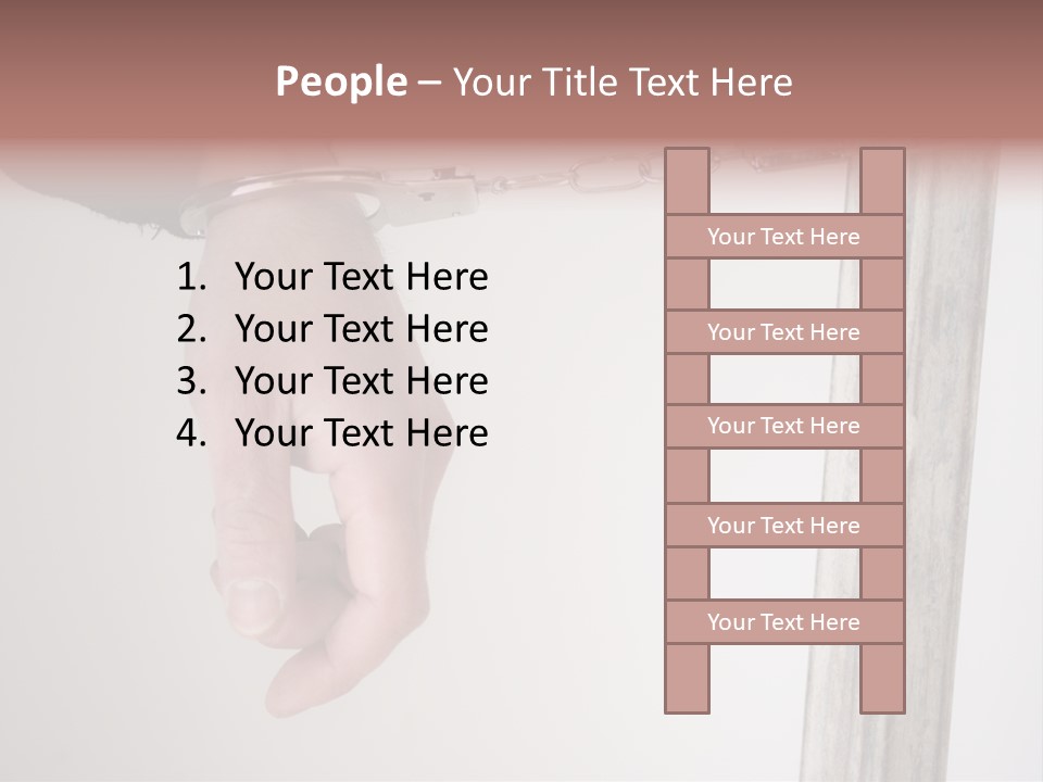 Jail Busted Cuff PowerPoint Template