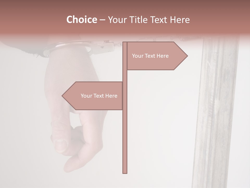 Jail Busted Cuff PowerPoint Template