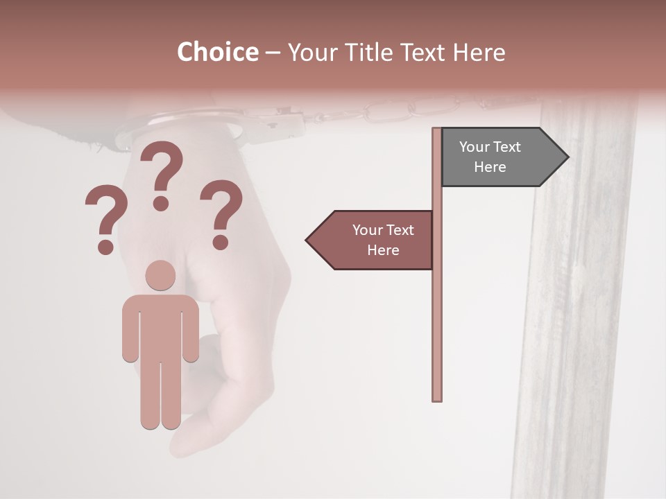 Jail Busted Cuff PowerPoint Template