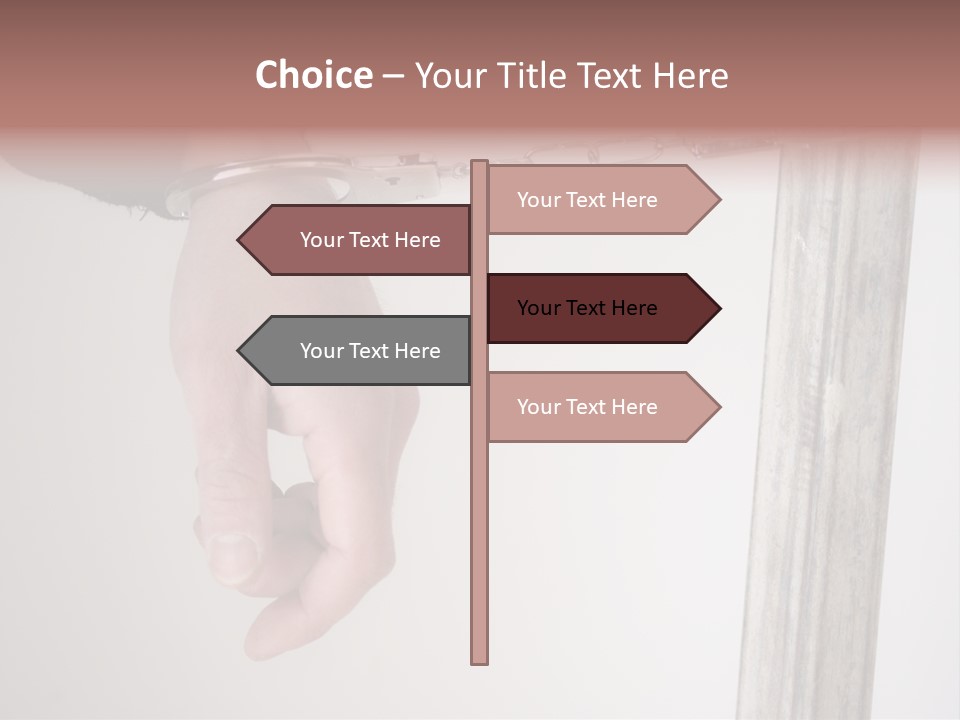 Jail Busted Cuff PowerPoint Template