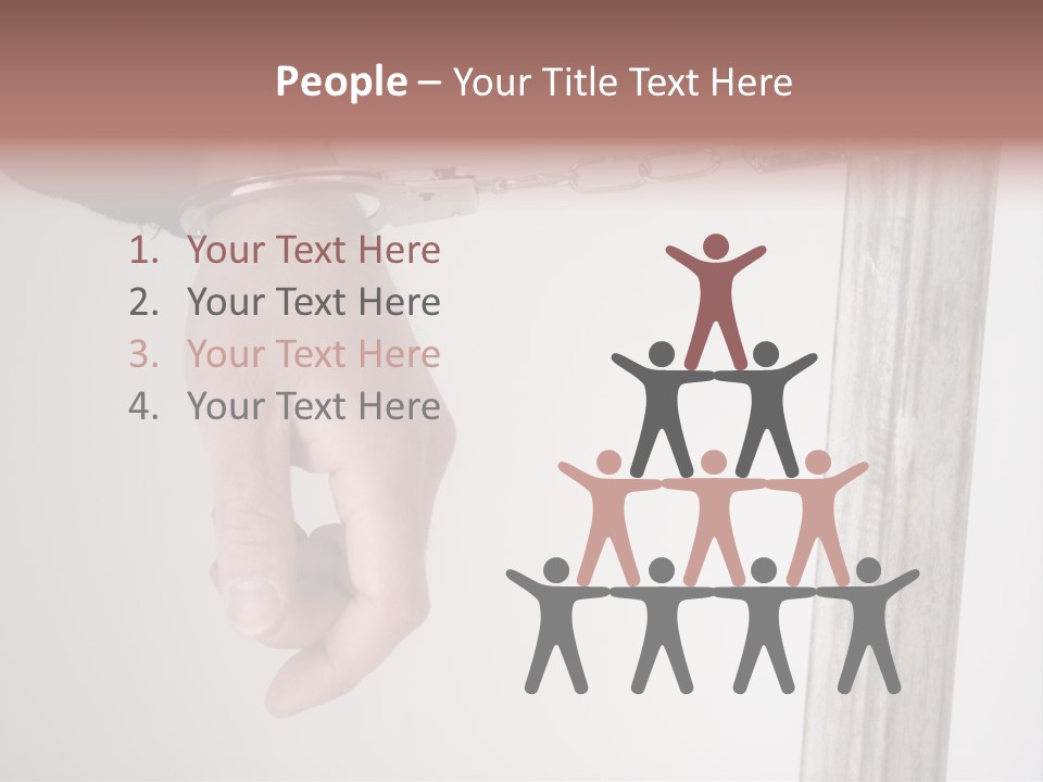 Jail Busted Cuff PowerPoint Template