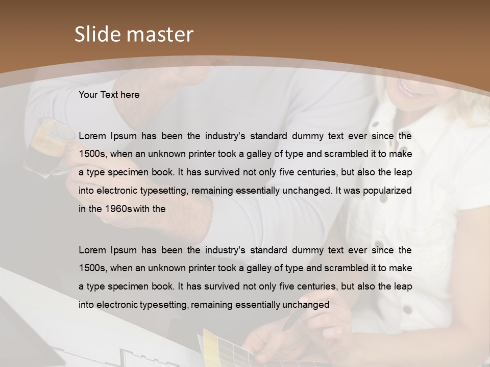 Indoors  Years Married PowerPoint Template