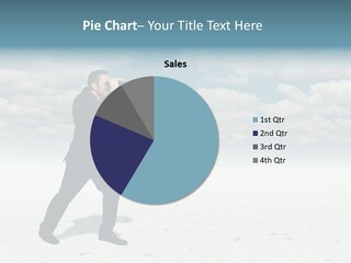 Concept Binoculars Caucasian PowerPoint Template