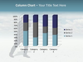 Concept Binoculars Caucasian PowerPoint Template