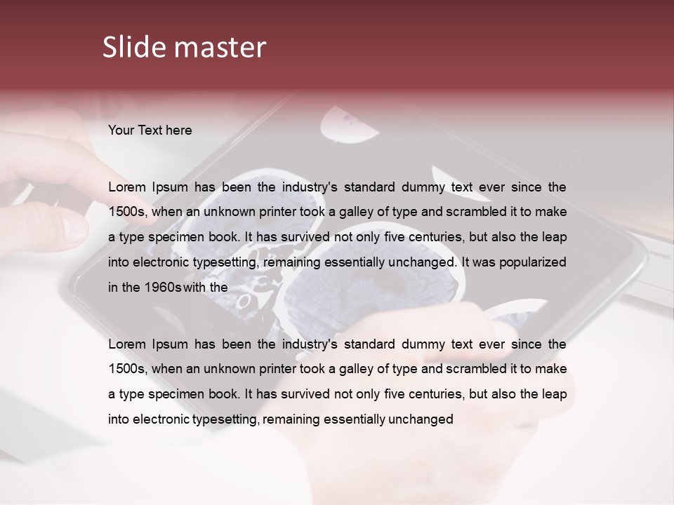 Record New Hand PowerPoint Template