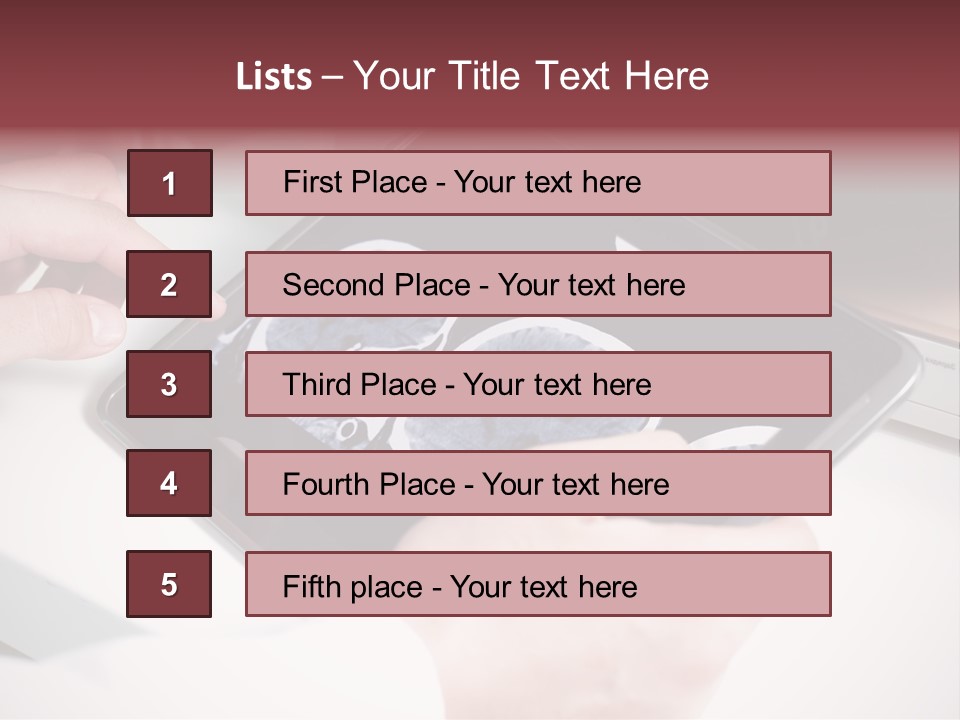 Record New Hand PowerPoint Template