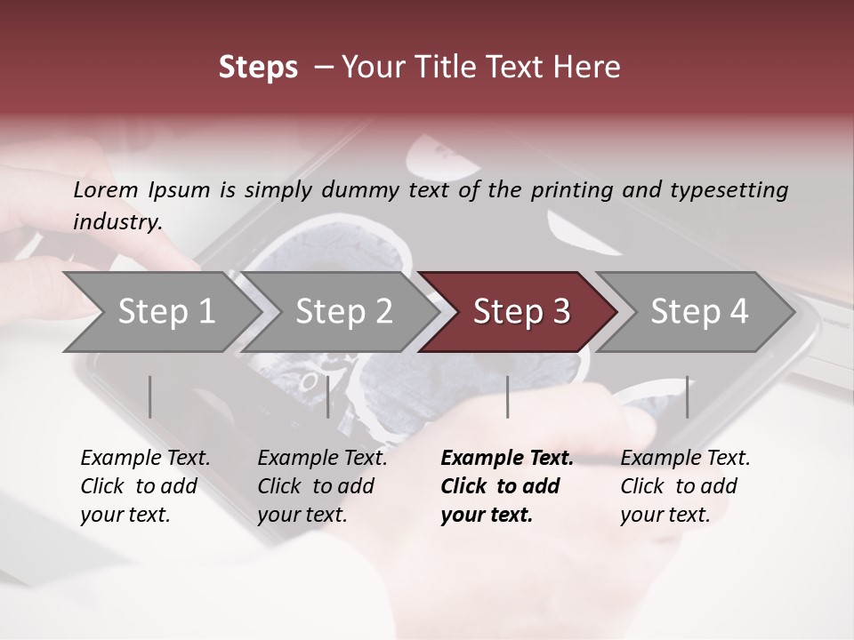Record New Hand PowerPoint Template