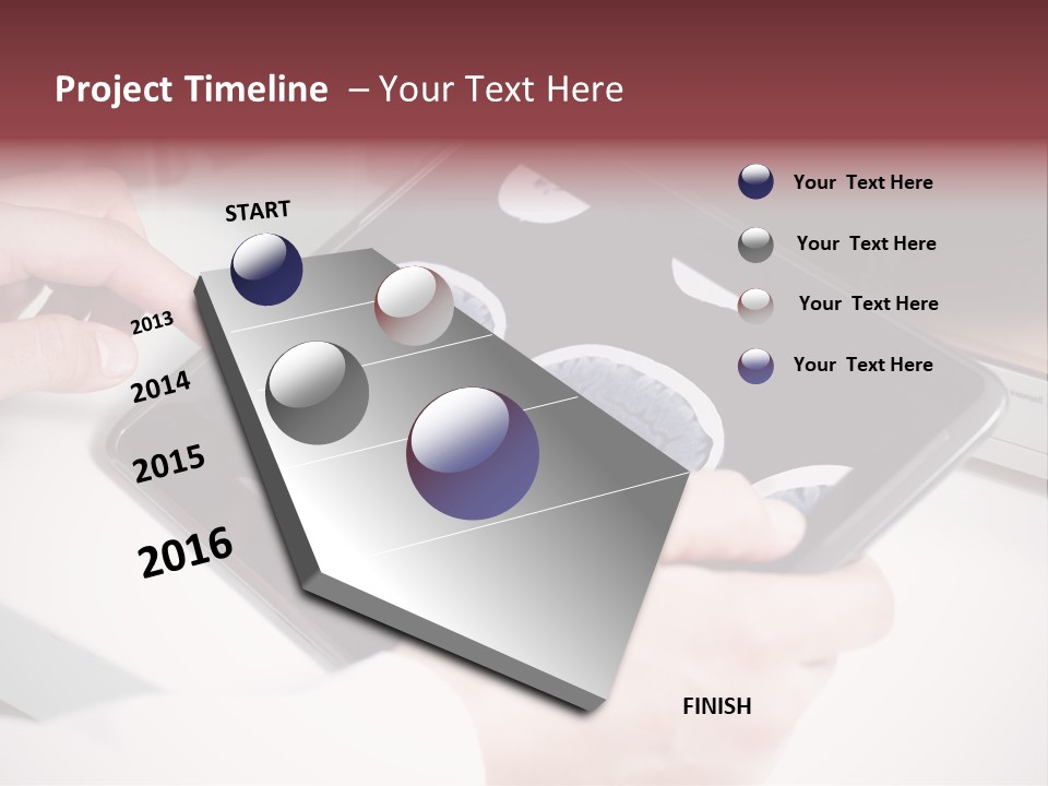 Record New Hand PowerPoint Template