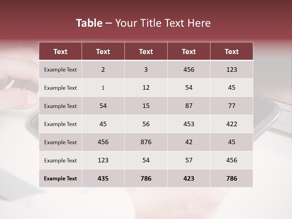 Record New Hand PowerPoint Template