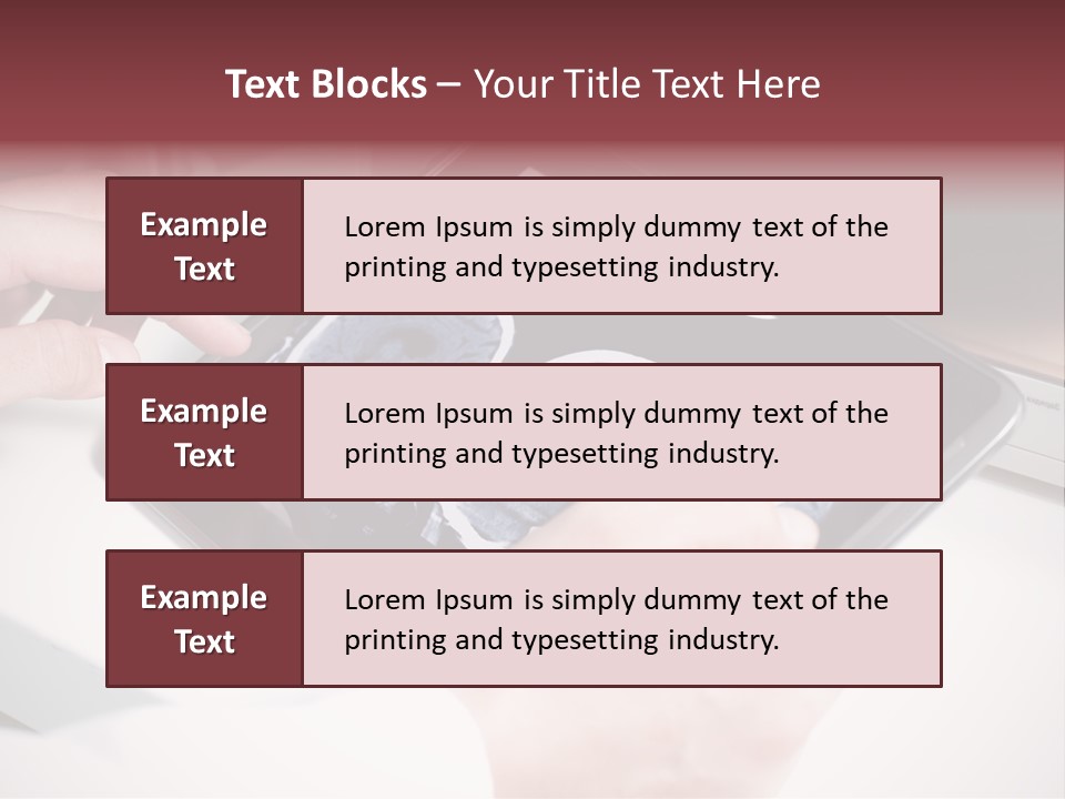 Record New Hand PowerPoint Template