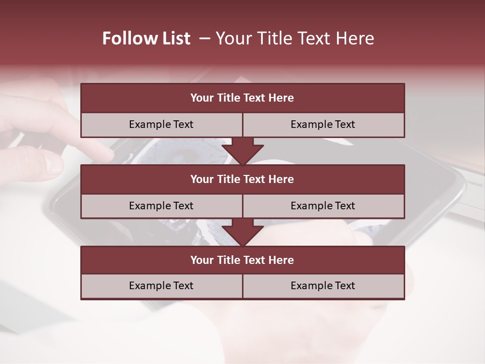 Record New Hand PowerPoint Template