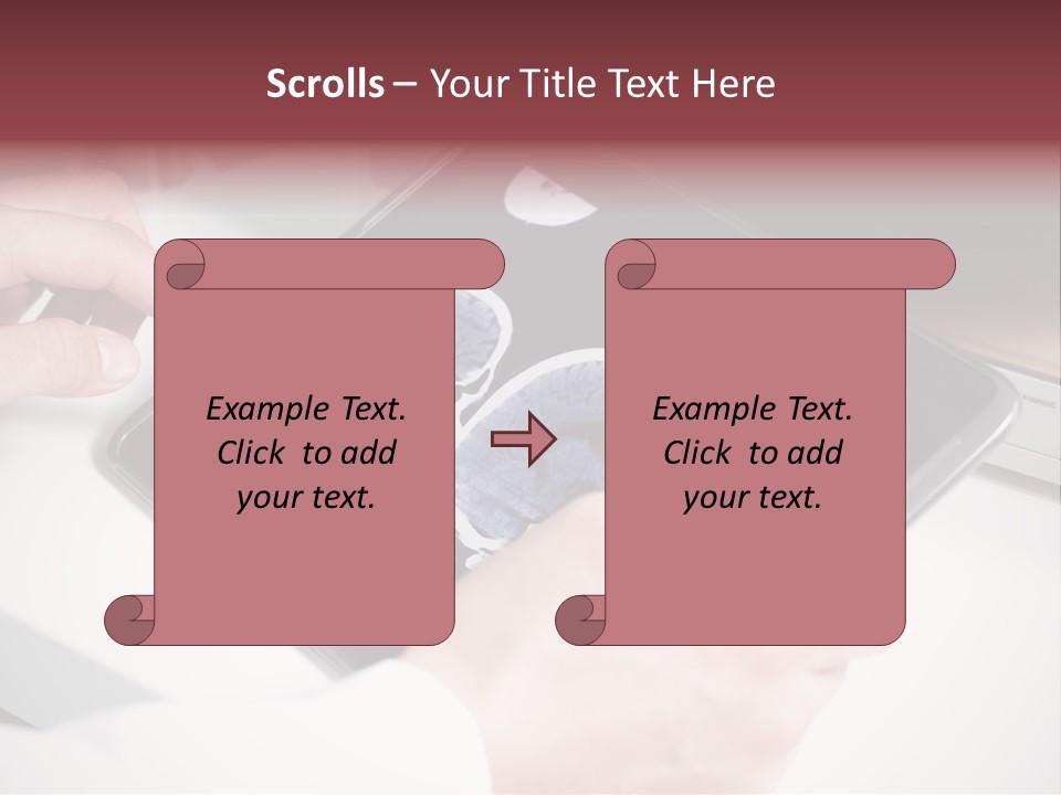 Record New Hand PowerPoint Template