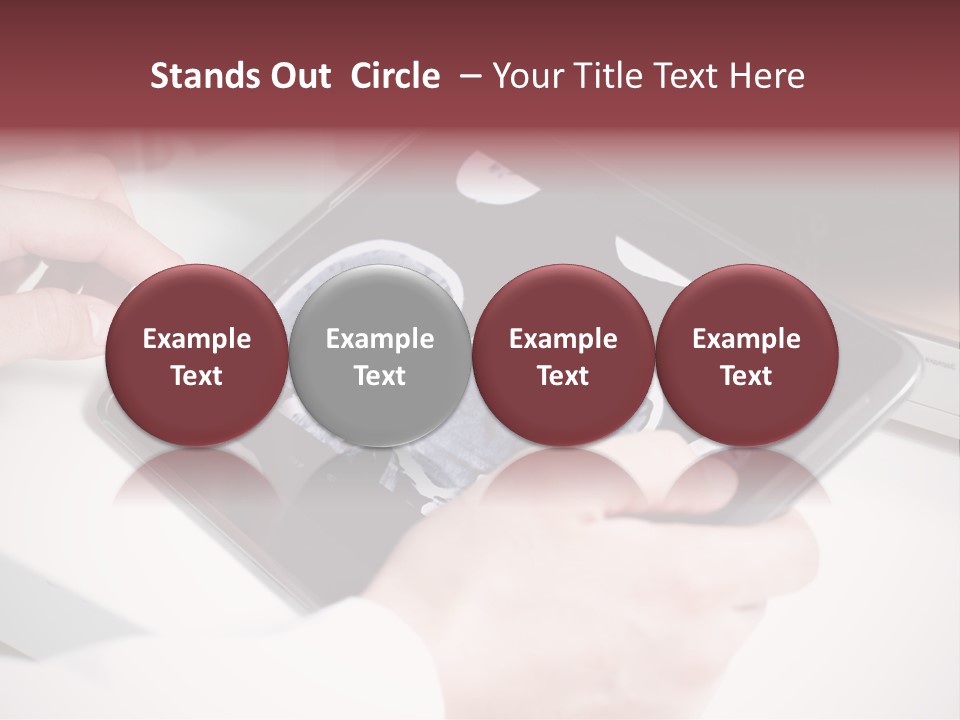 Record New Hand PowerPoint Template