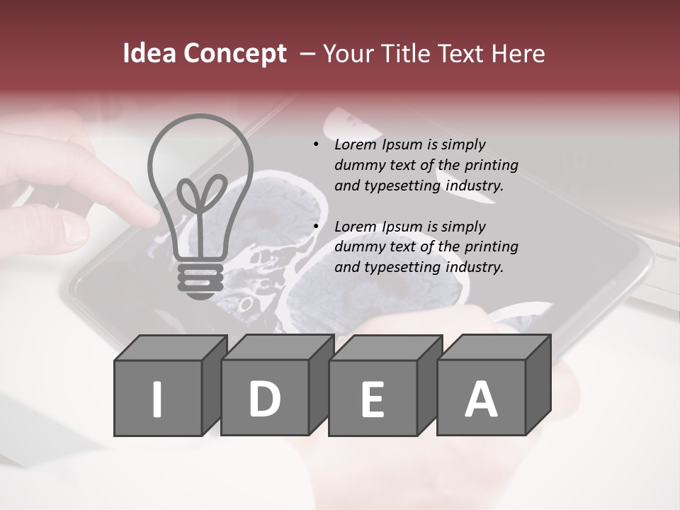 Record New Hand PowerPoint Template