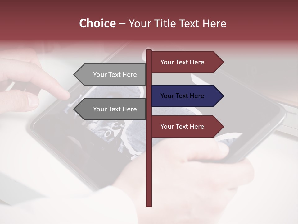 Record New Hand PowerPoint Template