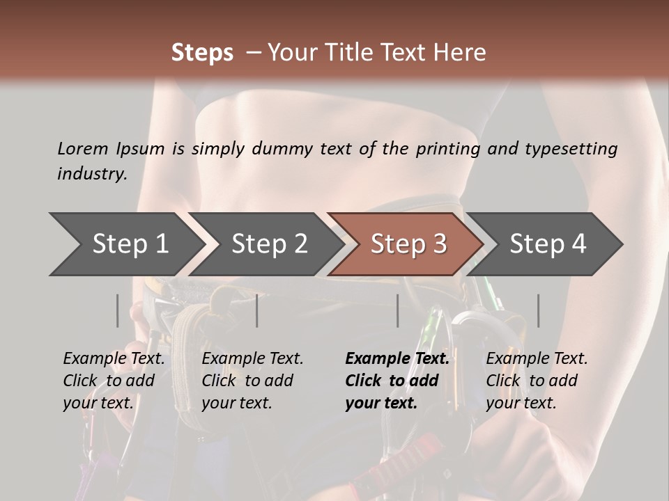 Active Risk Mountaineering PowerPoint Template