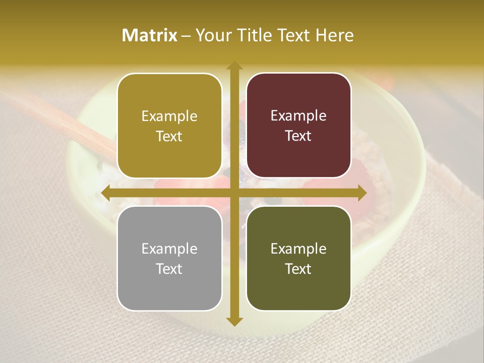 Close Up Cranberry Breakfast PowerPoint Template