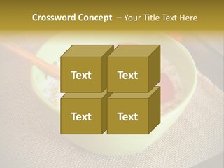 Close Up Cranberry Breakfast PowerPoint Template