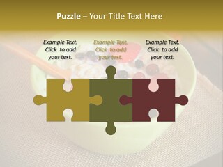 Close Up Cranberry Breakfast PowerPoint Template