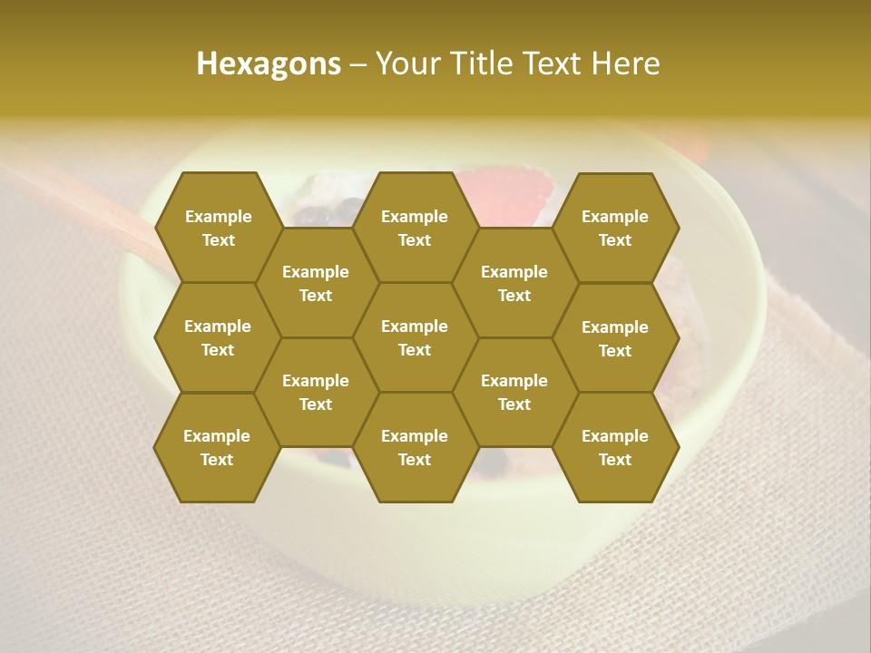 Close Up Cranberry Breakfast PowerPoint Template