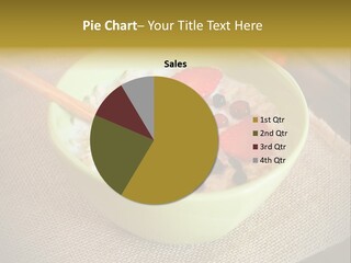 Close Up Cranberry Breakfast PowerPoint Template