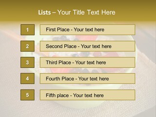 Close Up Cranberry Breakfast PowerPoint Template