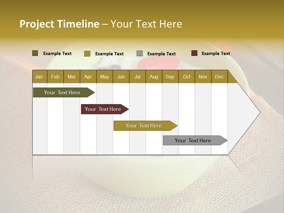 Close Up Cranberry Breakfast PowerPoint Template