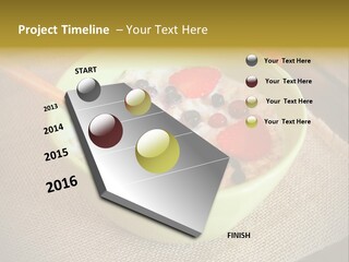 Close Up Cranberry Breakfast PowerPoint Template