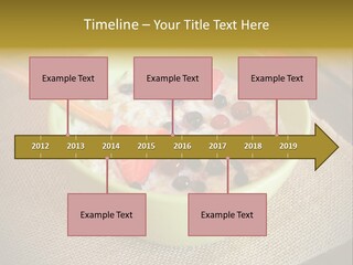 Close Up Cranberry Breakfast PowerPoint Template