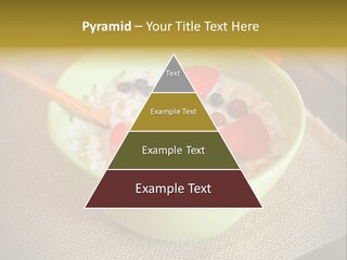 Close Up Cranberry Breakfast PowerPoint Template