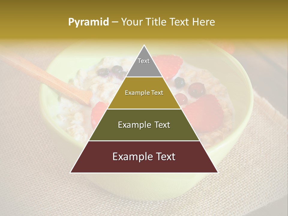 Close Up Cranberry Breakfast PowerPoint Template