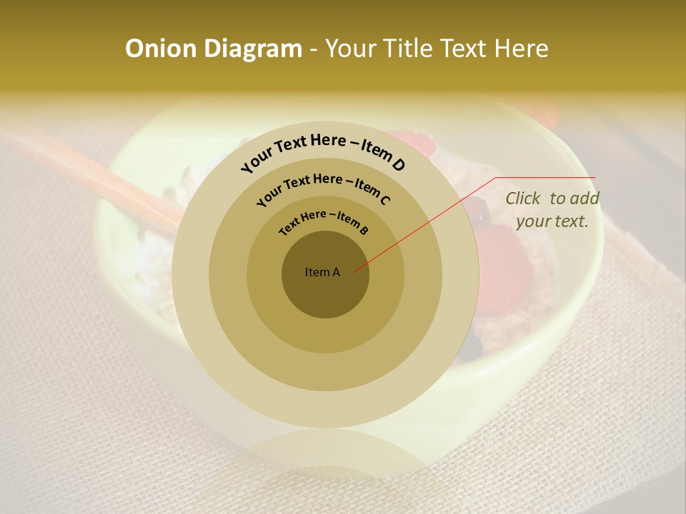 Close Up Cranberry Breakfast PowerPoint Template