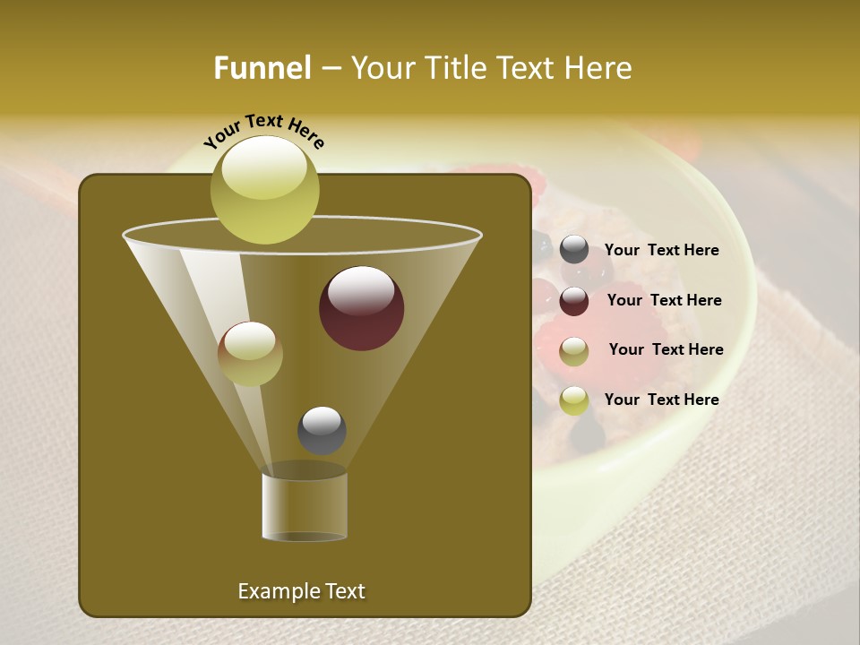 Close Up Cranberry Breakfast PowerPoint Template