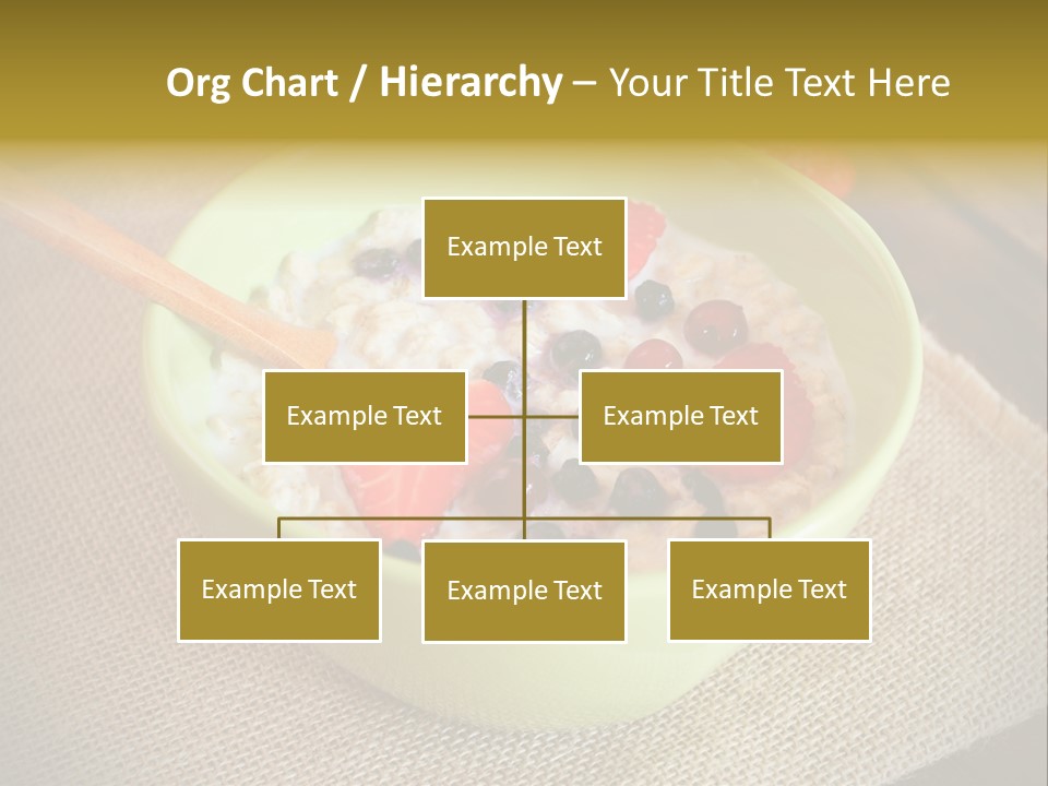 Close Up Cranberry Breakfast PowerPoint Template