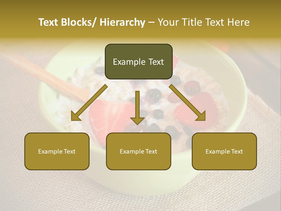 Close Up Cranberry Breakfast PowerPoint Template