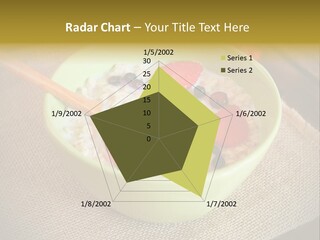 Close Up Cranberry Breakfast PowerPoint Template