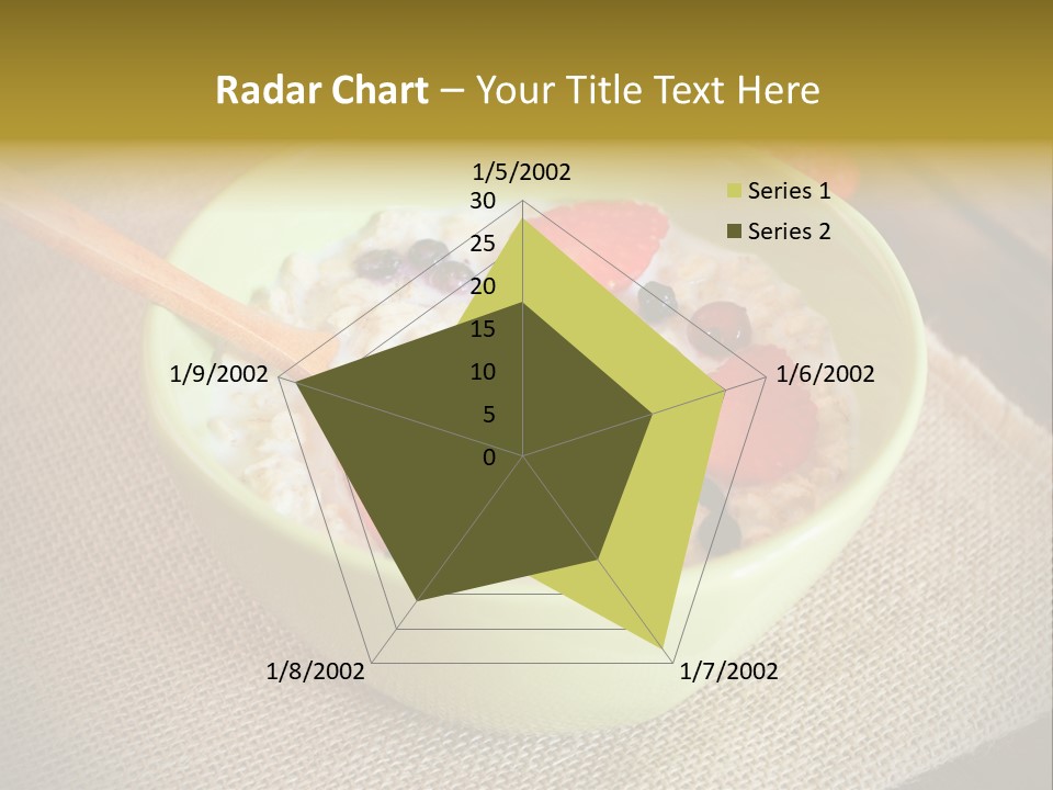 Close Up Cranberry Breakfast PowerPoint Template