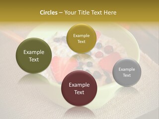 Close Up Cranberry Breakfast PowerPoint Template