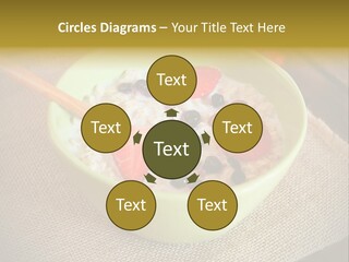 Close Up Cranberry Breakfast PowerPoint Template