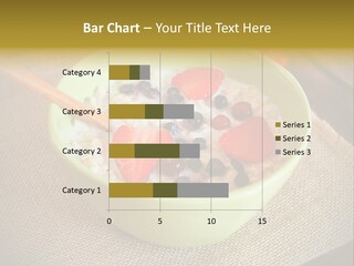 Close Up Cranberry Breakfast PowerPoint Template