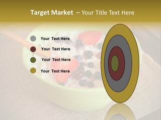 Close Up Cranberry Breakfast PowerPoint Template