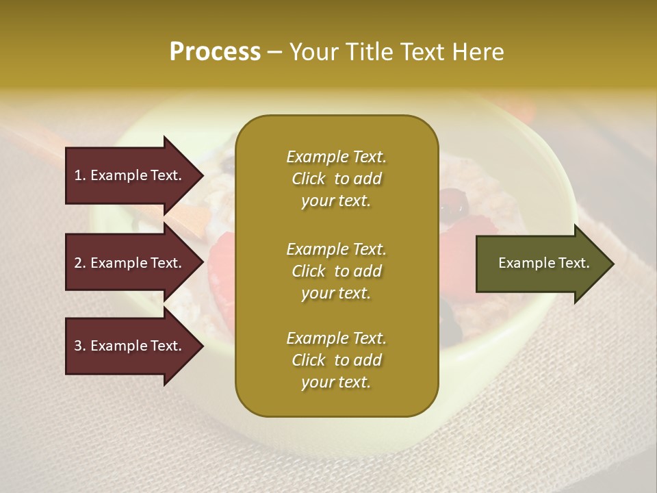 Close Up Cranberry Breakfast PowerPoint Template