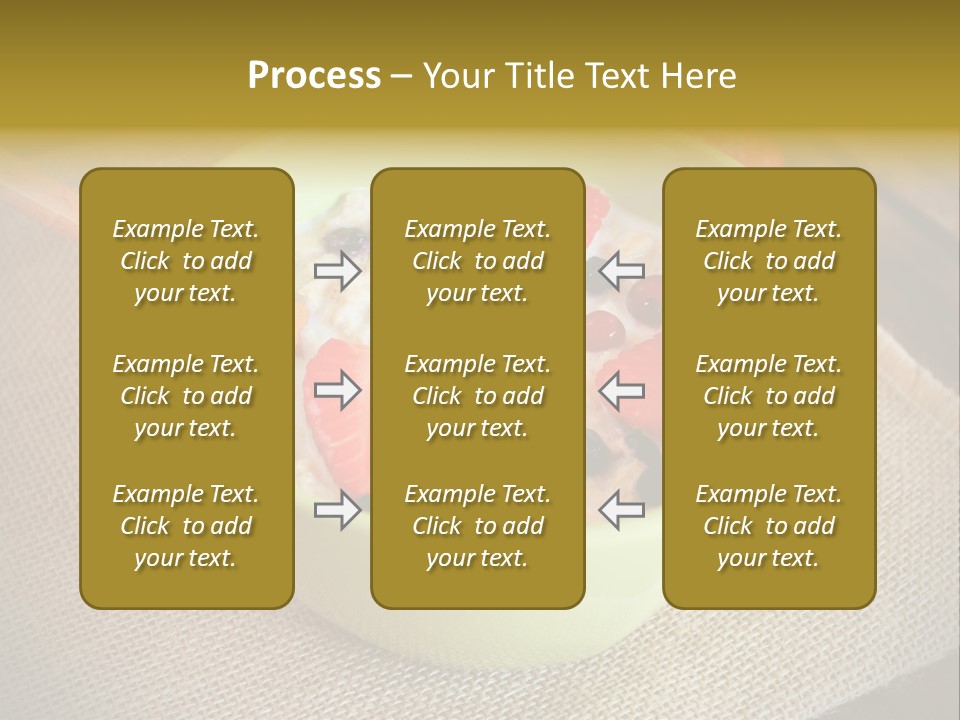 Close Up Cranberry Breakfast PowerPoint Template