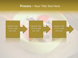 Close Up Cranberry Breakfast PowerPoint Template